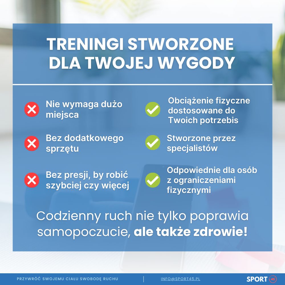 Program ruchowy 45+ dla początkujących