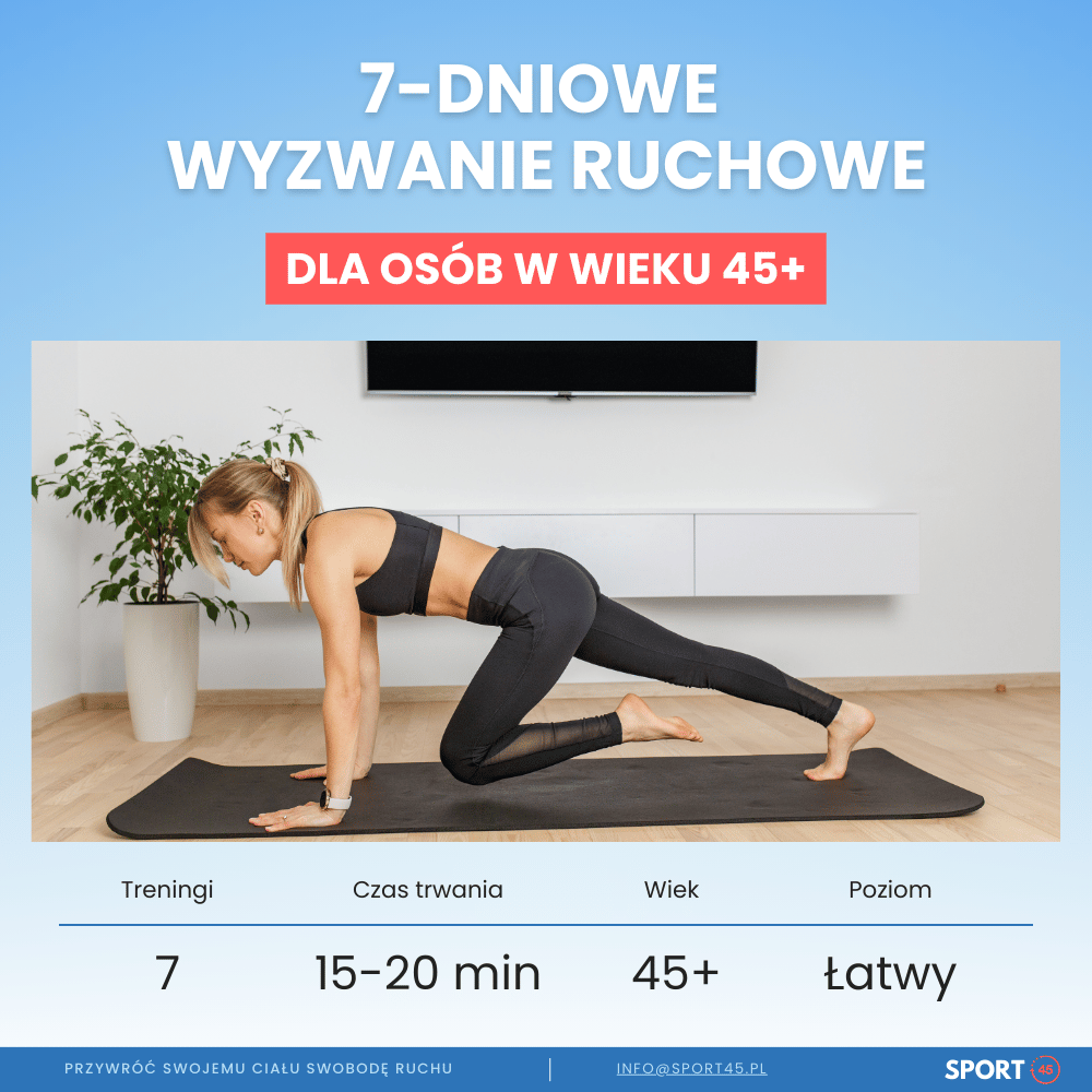 7-dniowe wyzwanie ruchowe dla osób w wieku 45+