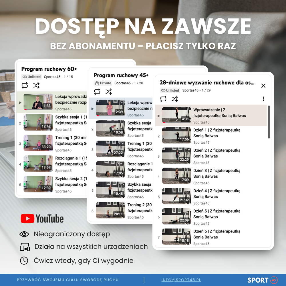 Program ruchowy 60+ dla początkujących