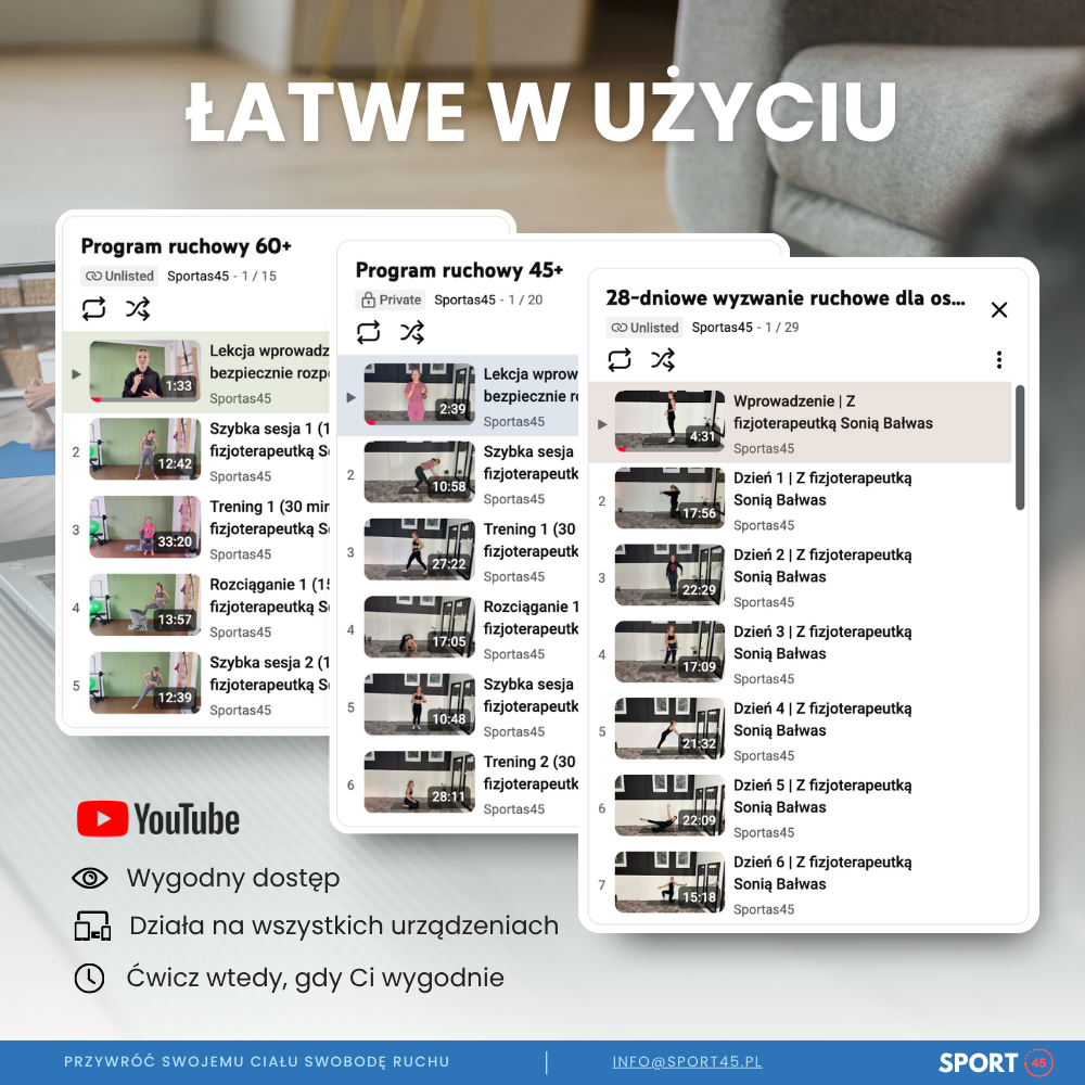 28-dniowe wyzwanie ruchowe dla osób w wieku 45+