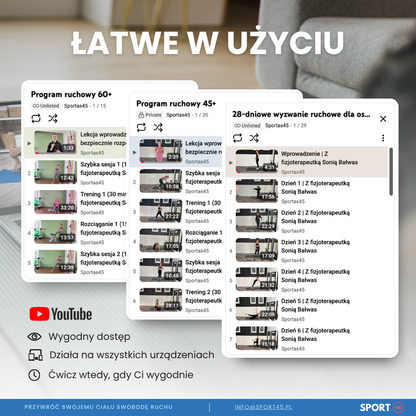 28-dniowe wyzwanie ruchowe dla osób w wieku 45+